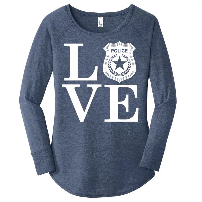 Love The Police Women's Perfect Tri Tunic Long Sleeve Shirt