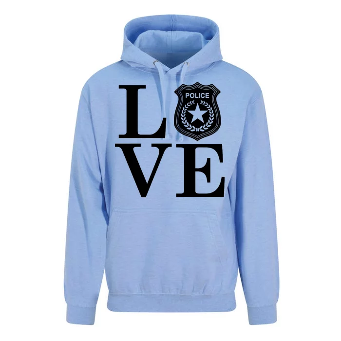 Love The Police Unisex Surf Hoodie