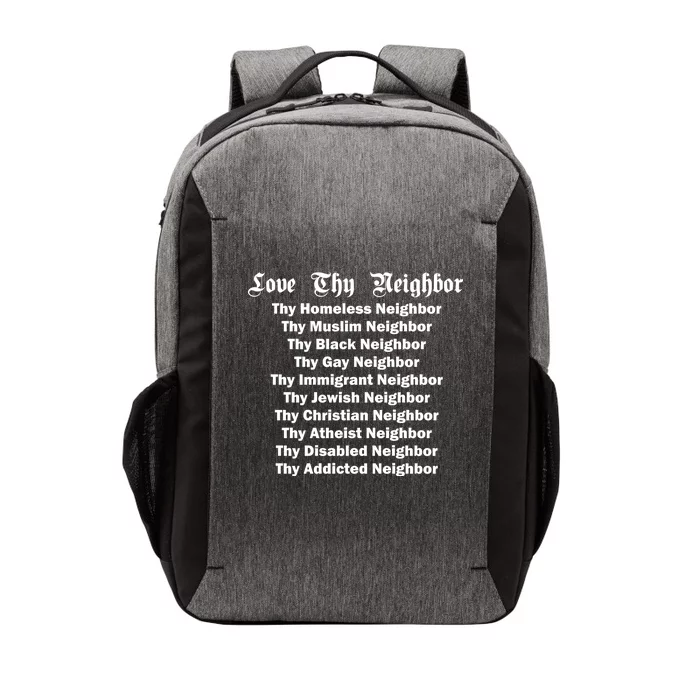 Love Thy Neighbor Equals Vector Backpack