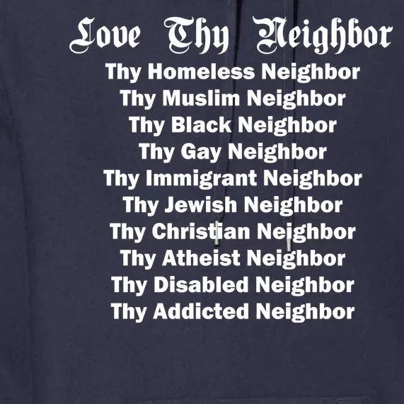 Love Thy Neighbor Equals Premium Hoodie