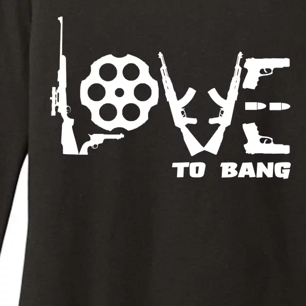 Love To Bang Funny Gun Bullets Womens CVC Long Sleeve Shirt