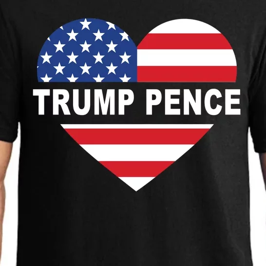 Love Trump Pence USA Heart Pajama Set