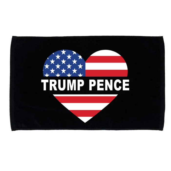 Love Trump Pence USA Heart Microfiber Hand Towel