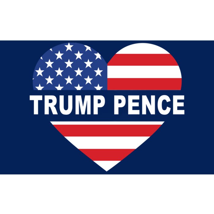 Love Trump Pence USA Heart Bumper Sticker