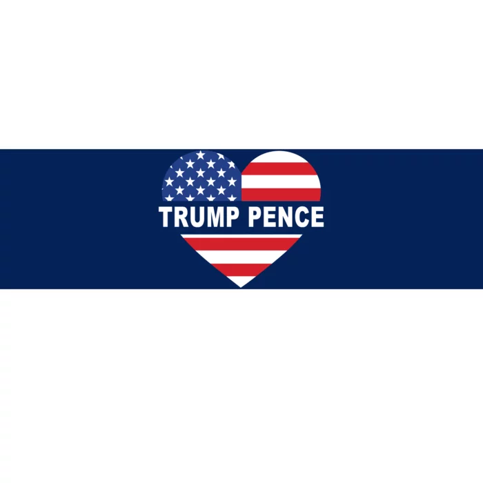 Love Trump Pence USA Heart Bumper Sticker