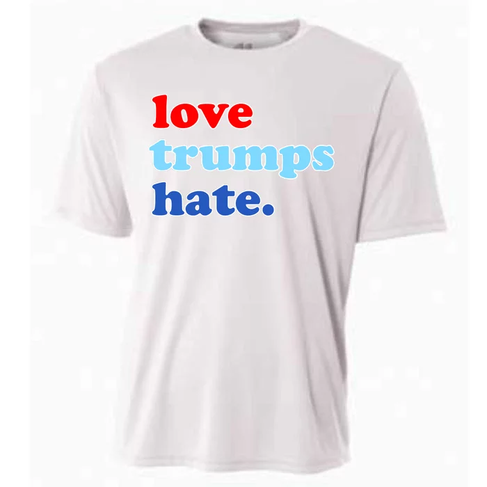 Love Trumps Hate. Anti-Trump Not My President Cooling Performance Crew T-Shirt