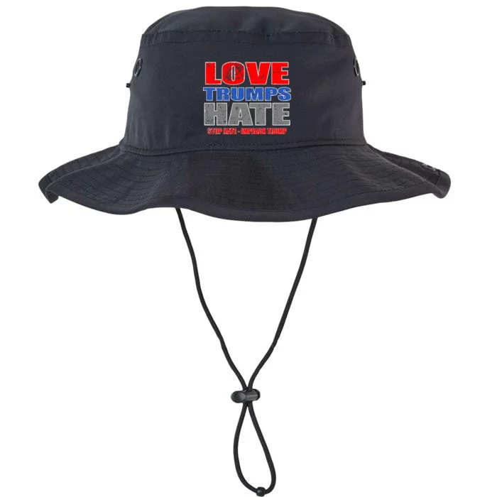 Love Trumps Hate Anti Trump Impeach Not My President Legacy Cool Fit Booney Bucket Hat