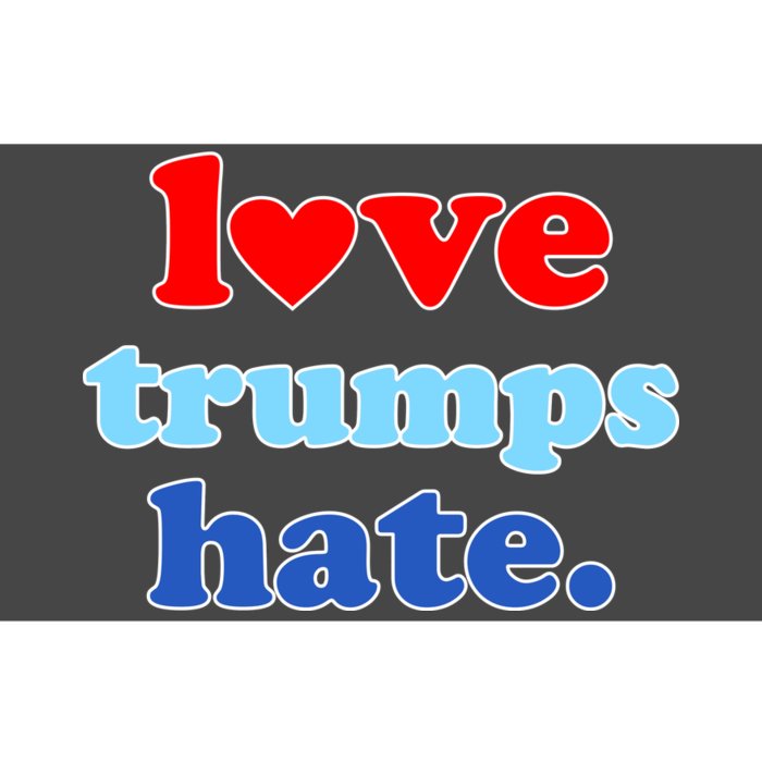 Love Trumps Hate Heart Anti Trump Not My President Bumper Sticker