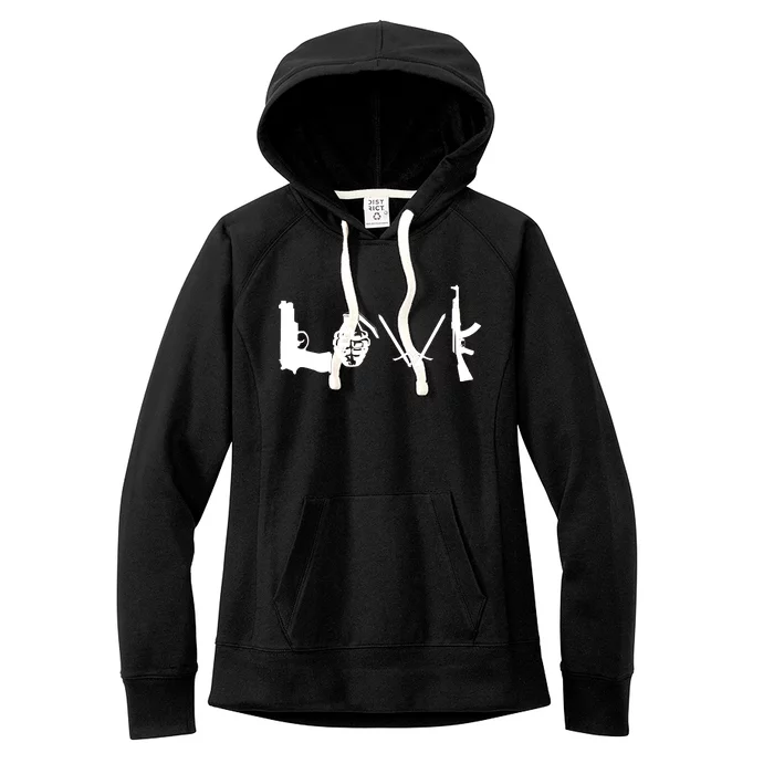 Love Weapons Logo Women's Fleece Hoodie