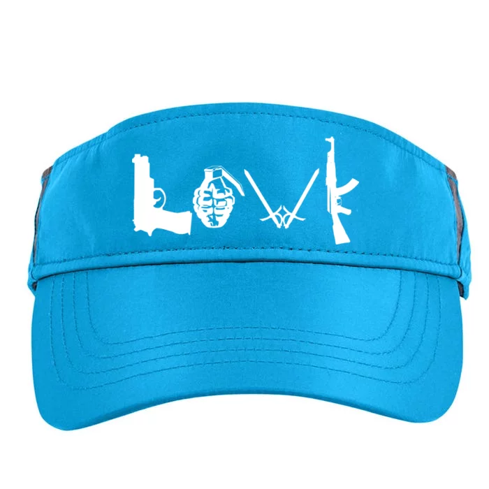 Love Weapons Logo Adult Drive Performance Visor