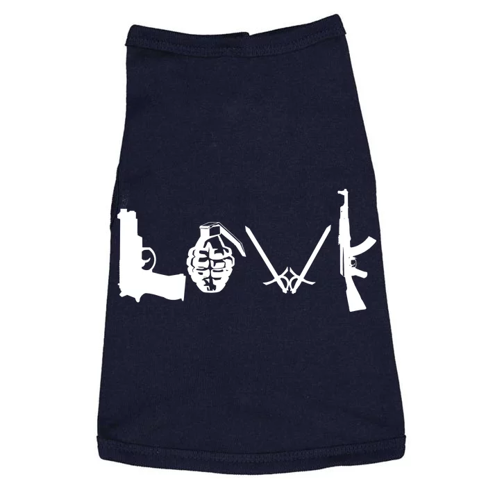 Love Weapons Logo Doggie Tank