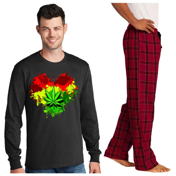 Love Weed Medical Marijuana Long Sleeve Pajama Set