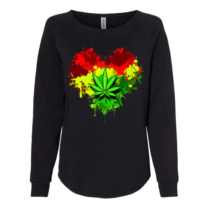 Love Weed Medical Marijuana Womens California Wash Sweatshirt