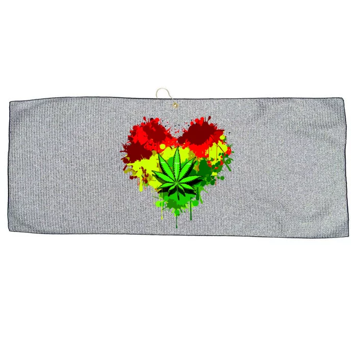 Love Weed Medical Marijuana Large Microfiber Waffle Golf Towel