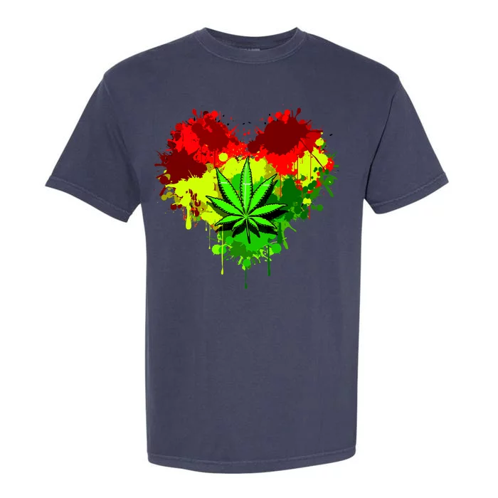 Love Weed Medical Marijuana Garment-Dyed Heavyweight T-Shirt