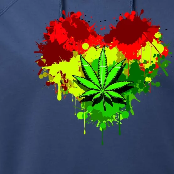 Love Weed Medical Marijuana Performance Fleece Hoodie