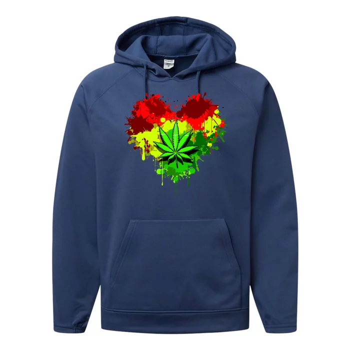 Love Weed Medical Marijuana Performance Fleece Hoodie