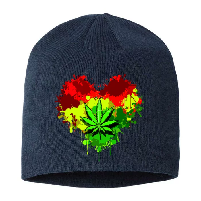 Love Weed Medical Marijuana 8 1/2in Sustainable Knit Beanie