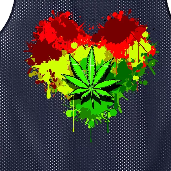 Love Weed Medical Marijuana Mesh Reversible Basketball Jersey Tank