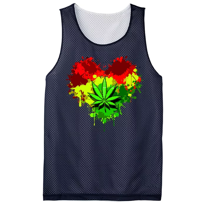 Love Weed Medical Marijuana Mesh Reversible Basketball Jersey Tank