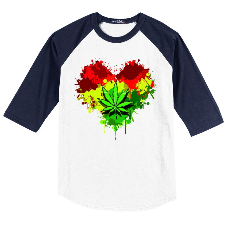 Love Weed Medical Marijuana Baseball Sleeve Shirt