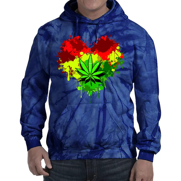 Love Weed Medical Marijuana Tie Dye Hoodie