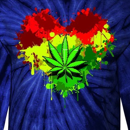 Love Weed Medical Marijuana Tie-Dye Long Sleeve Shirt