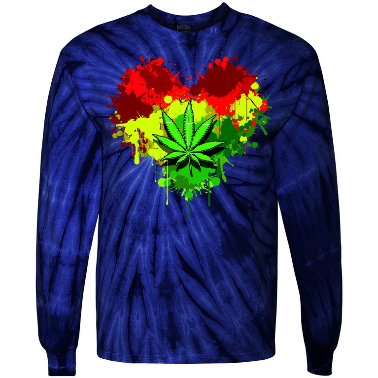 Love Weed Medical Marijuana Tie-Dye Long Sleeve Shirt