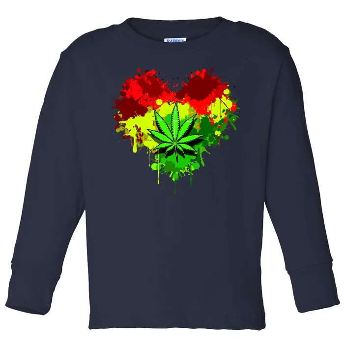 Love Weed Medical Marijuana Toddler Long Sleeve Shirt