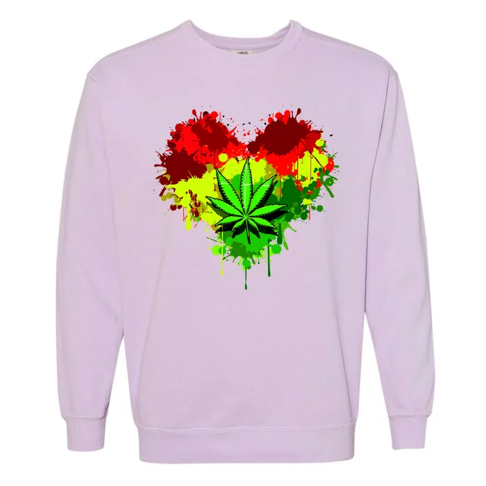 Love Weed Medical Marijuana Garment-Dyed Sweatshirt