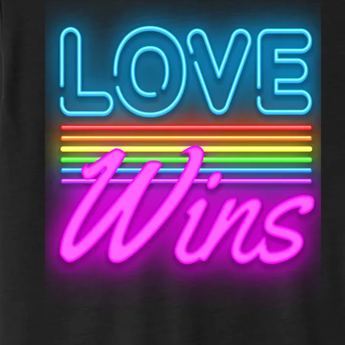 Love Wines Rainbow Neon Sign ChromaSoft Performance T-Shirt