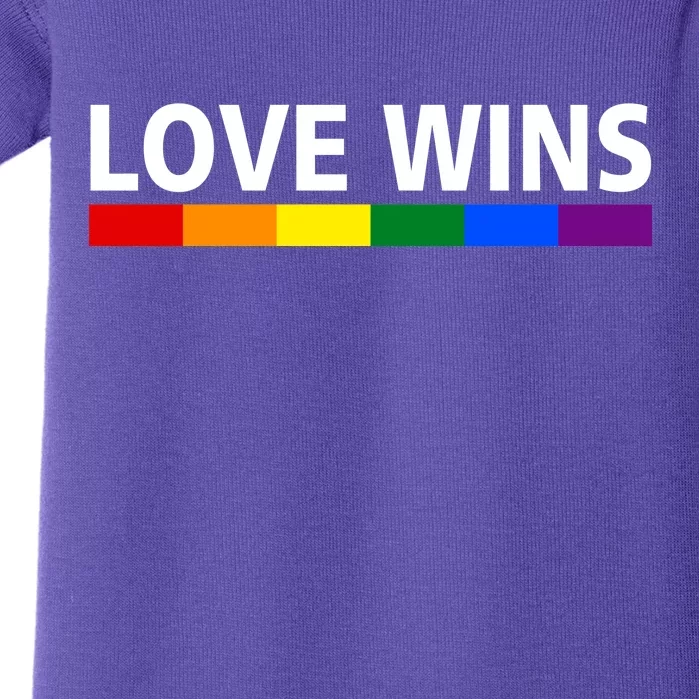 Love Wins Baby Bodysuit