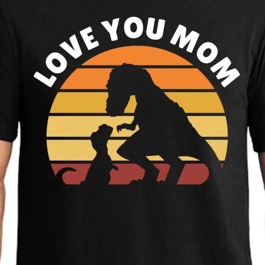 Love You Mom Dinosaur Pajama Set