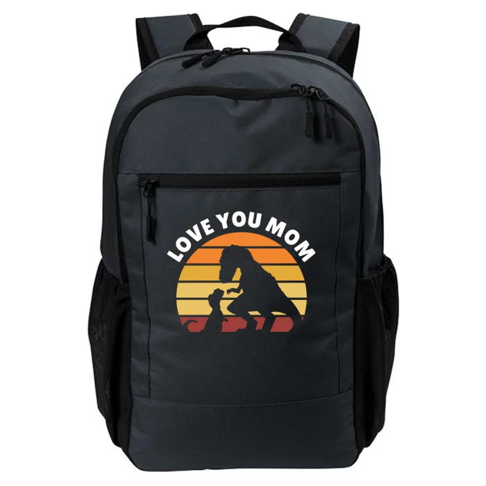 Love You Mom Dinosaur Daily Commute Backpack