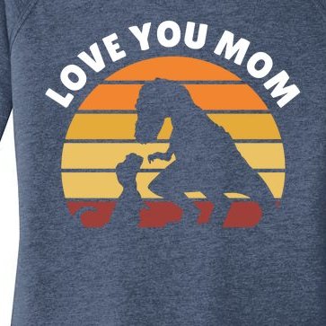 Love You Mom Dinosaur Women’s Perfect Tri Tunic Long Sleeve Shirt