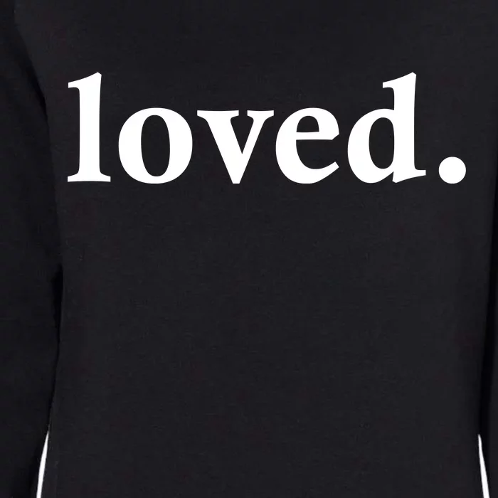 Loved. Valentine's Day Love Classic Logo Womens California Wash Sweatshirt