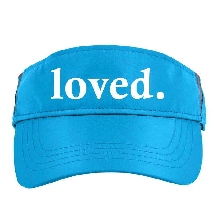 Loved. Valentine's Day Love Classic Logo Adult Drive Performance Visor