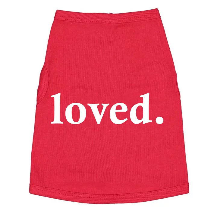 Loved. Valentine's Day Love Classic Logo Doggie Tank