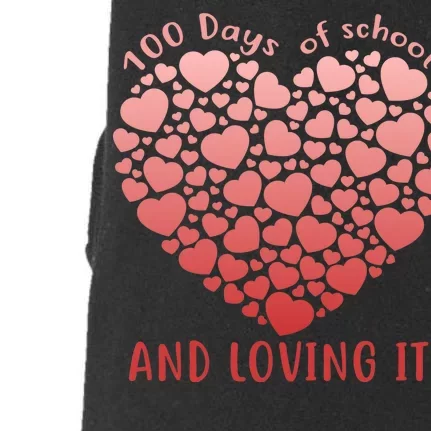 Loving 100 Days of School Doggie 3-End Fleece Hoodie