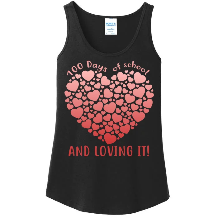 Loving 100 Days of School Ladies Essential Tank