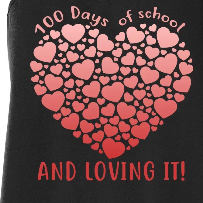 Loving 100 Days of School Women's Racerback Tank