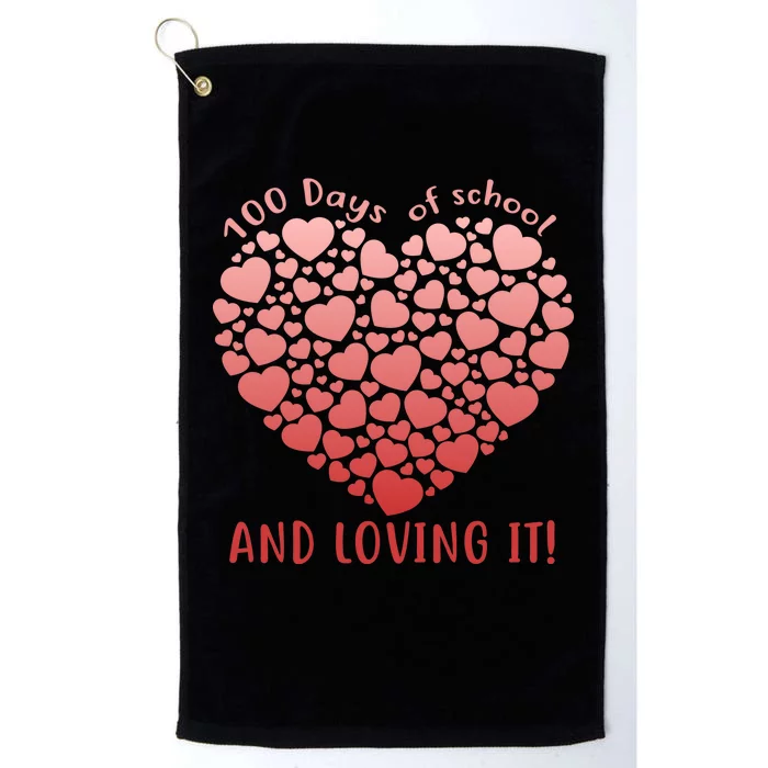 Loving 100 Days of School Platinum Collection Golf Towel