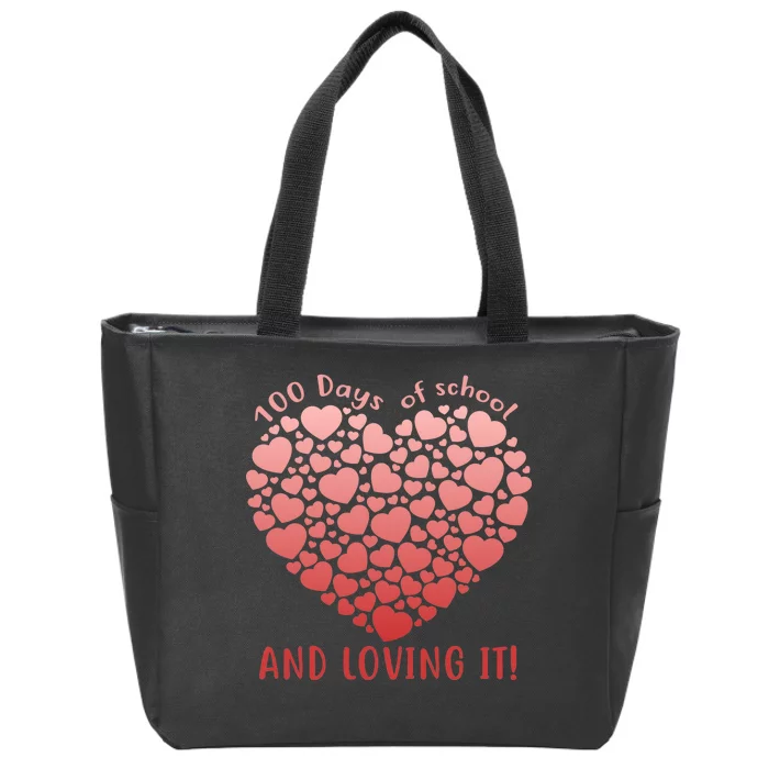 Loving 100 Days of School Zip Tote Bag