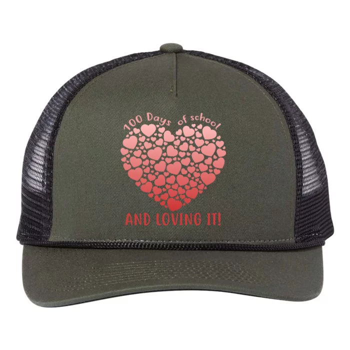 Loving 100 Days of School Retro Rope Trucker Hat Cap