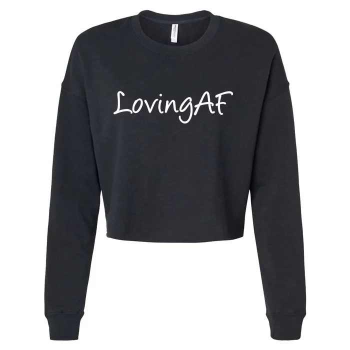 Loving AF Cropped Pullover Crew