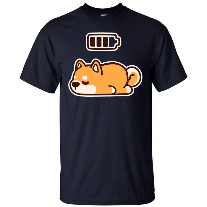 Low Battery Corgi Dog Tall T-Shirt