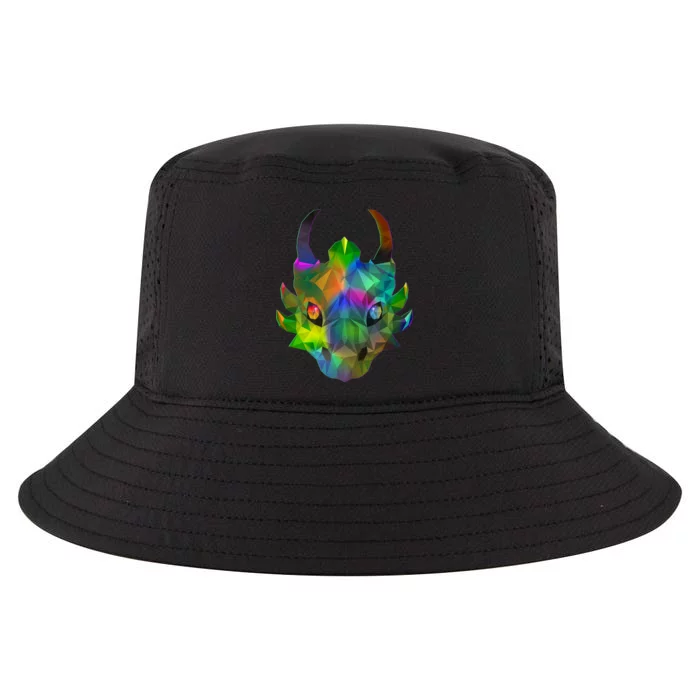 Low Poly Dragon Face Cool Comfort Performance Bucket Hat