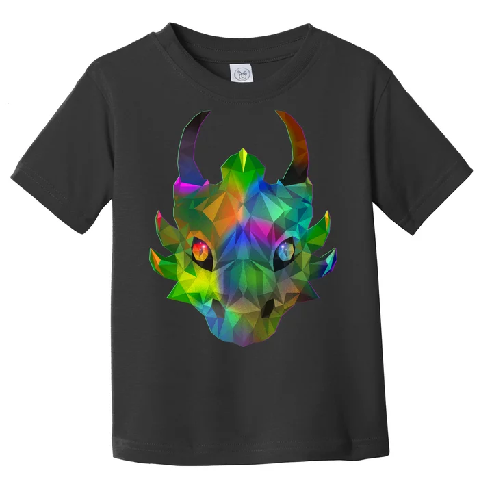 Low Poly Dragon Face Toddler T-Shirt