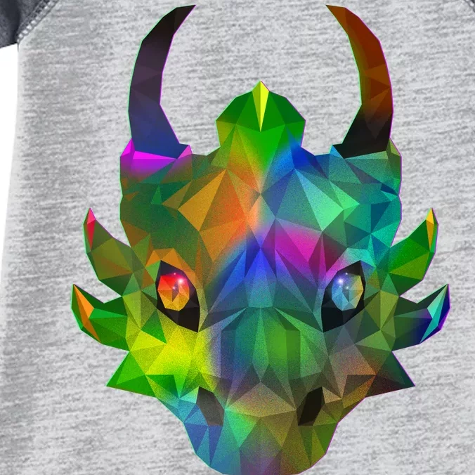 Low Poly Dragon Face Infant Baby Jersey Bodysuit