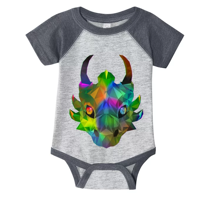 Low Poly Dragon Face Infant Baby Jersey Bodysuit